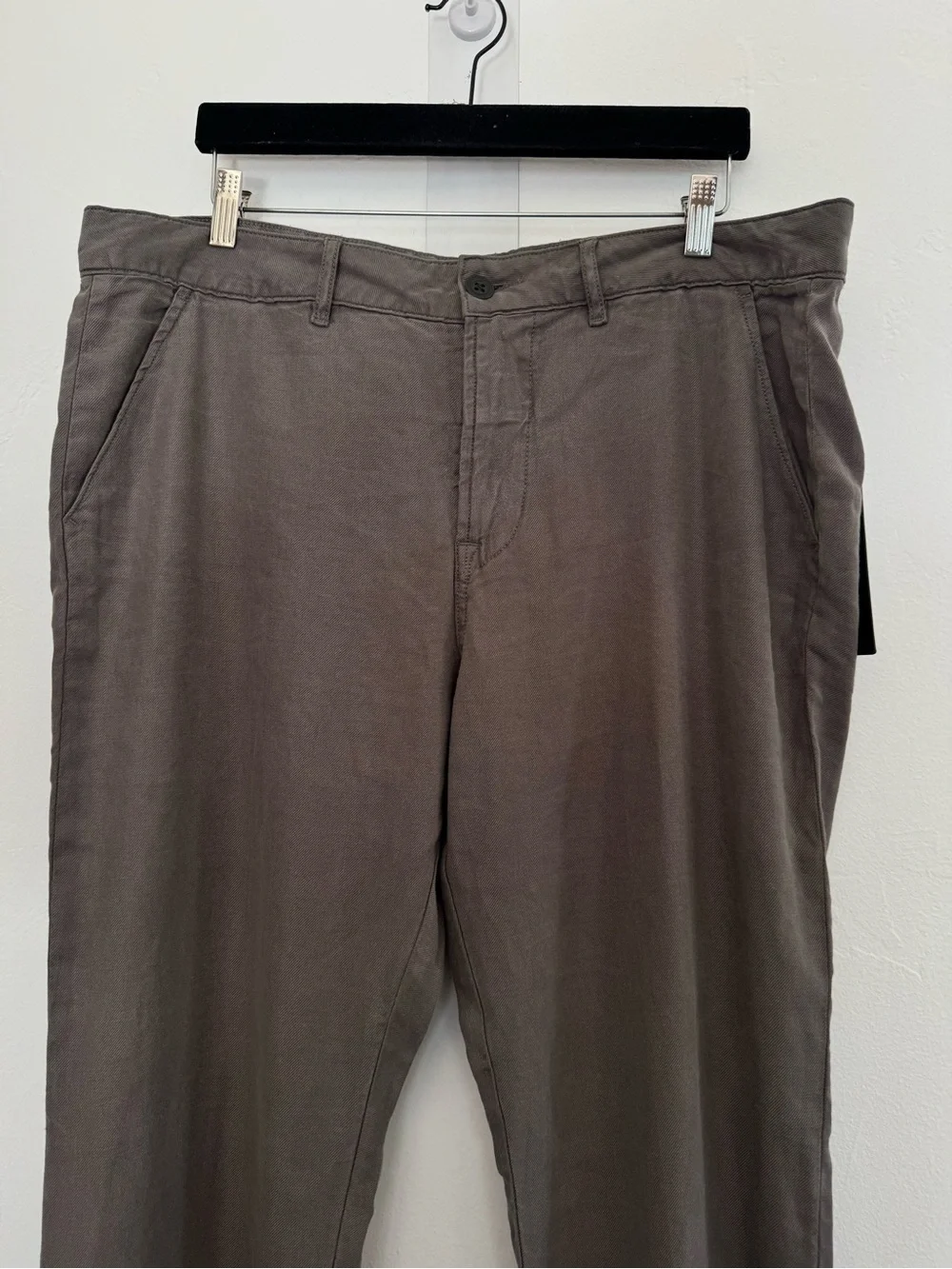 NWT Hudson Classic Slim Straight Fit Stretch Linen Blend Chino Pants *FLAWS*